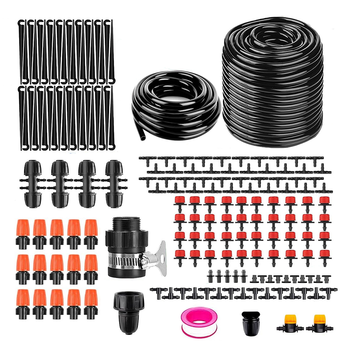 Kit De Riego Por Goteo 40+10 Metros Ahorro Agua 177 Piezas 1