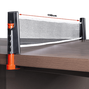 Red Ping Pong - Malla Retractil Adaptable A Cualquier Mesa