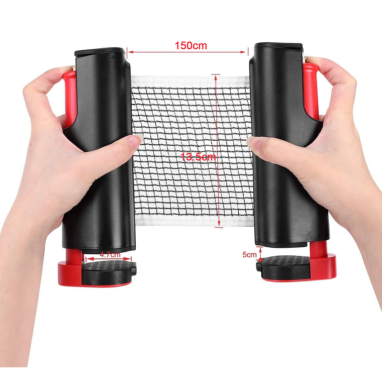 Red Ping Pong - Malla Retractil Adaptable A Cualquier Mesa 3