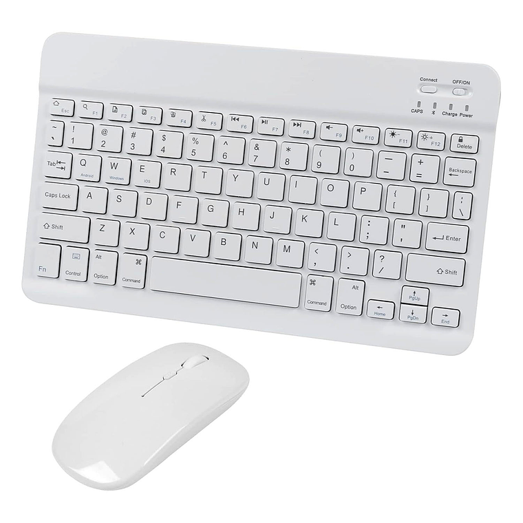 Kit Teclado + mouse Inalambrico Bluetooth Para Pc Android IOS 1