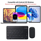 Kit Teclado + mouse Inalambrico Bluetooth Para Pc Android IOS - Miniatura 3