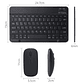 Kit Teclado + mouse Inalambrico Bluetooth Para Pc Android IOS - Miniatura 7