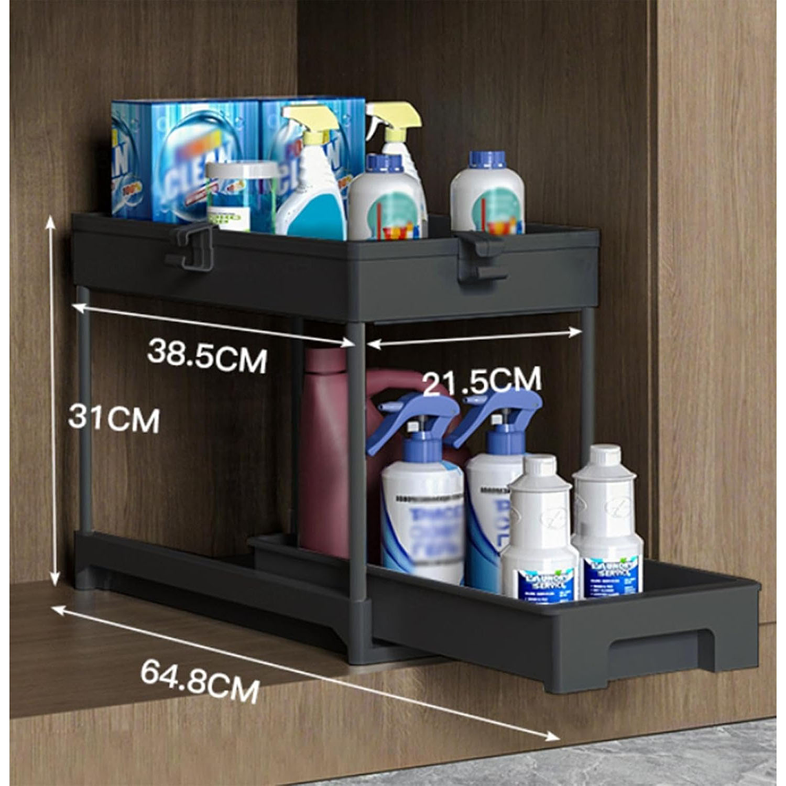 Organizador Multifuncional De Cocina Baño Estante Deslizante 4