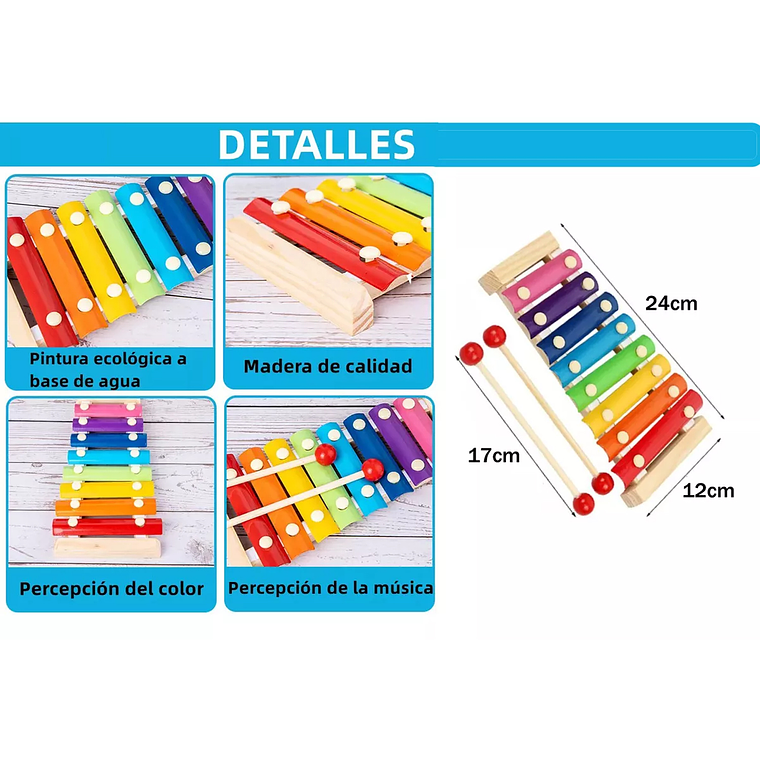 Pack 10 Juguetes Didácticos De Madera Para Niños Montessori 2
