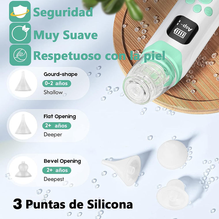 Aspirador Nasal Para Bebe Saca Mocos Electrico Limpiador 6