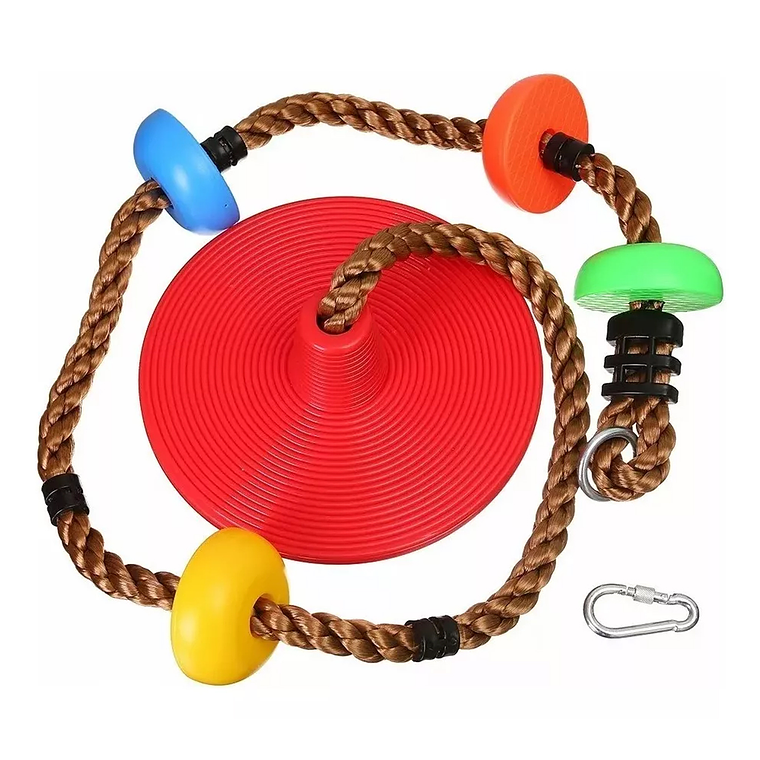 Columpio Mecedor Cuerda Escalada Multicolor Niños 5