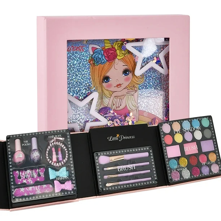 Kit De Juguetes Maquillaje Para Niñas Cosmetico Manicura 1
