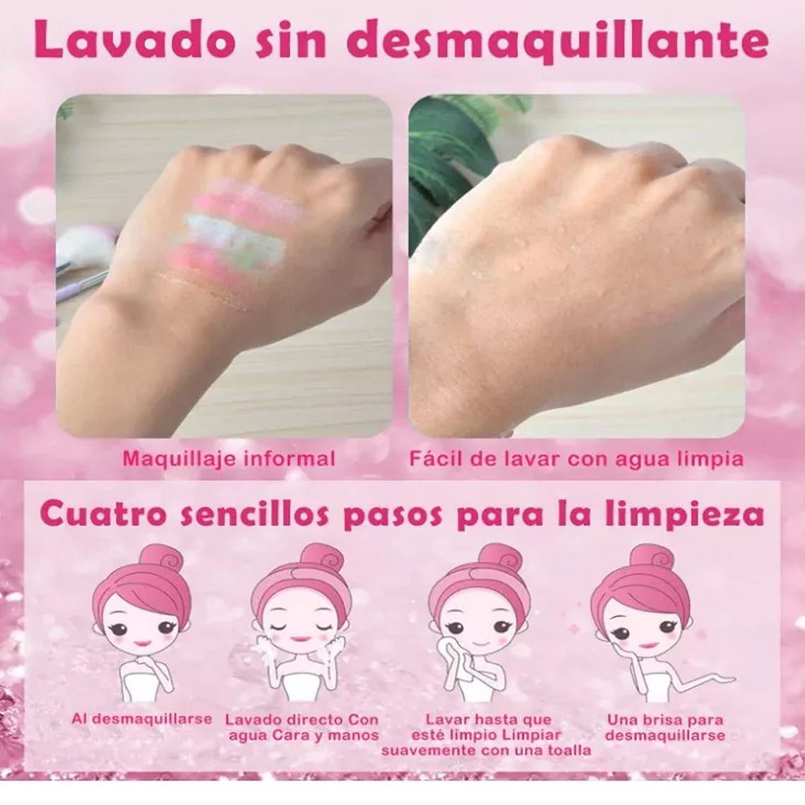 Kit De Juguetes Maquillaje Para Niñas Cosmetico Manicura 3