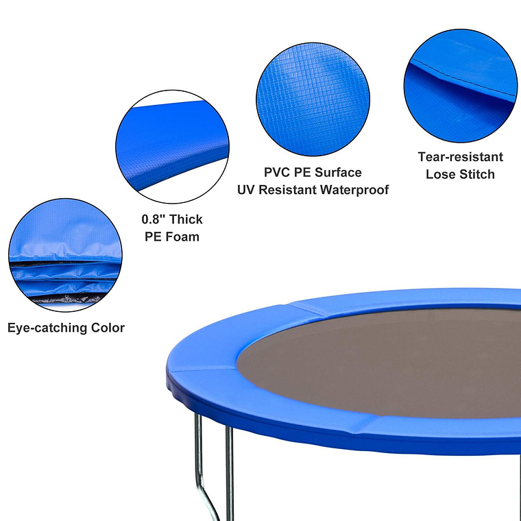 Cubre Resortes de Cama Elástica 2,44 M- 8ft 3