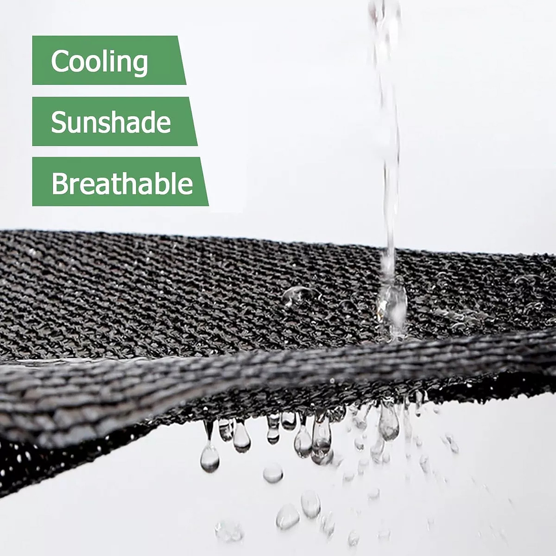 Lona Carpa Malla Sombra Negra 4x10 Metros 3