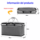 Canasta Picnic Cooler Bolso Térmica Plegable Portátil - Miniatura 4