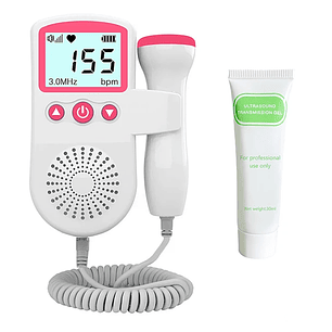 Monitor Frecuencia Cardiaca Latidos Fetales Bebé Más Gel