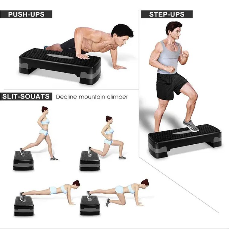 Step Aerobico 2 Niveles Antideslizante Pilates Fitness 2