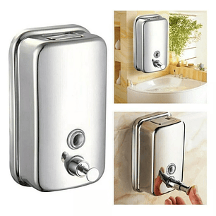 Dispensador Metalico Jabon Liquido Desinfectante Gel 1000ml