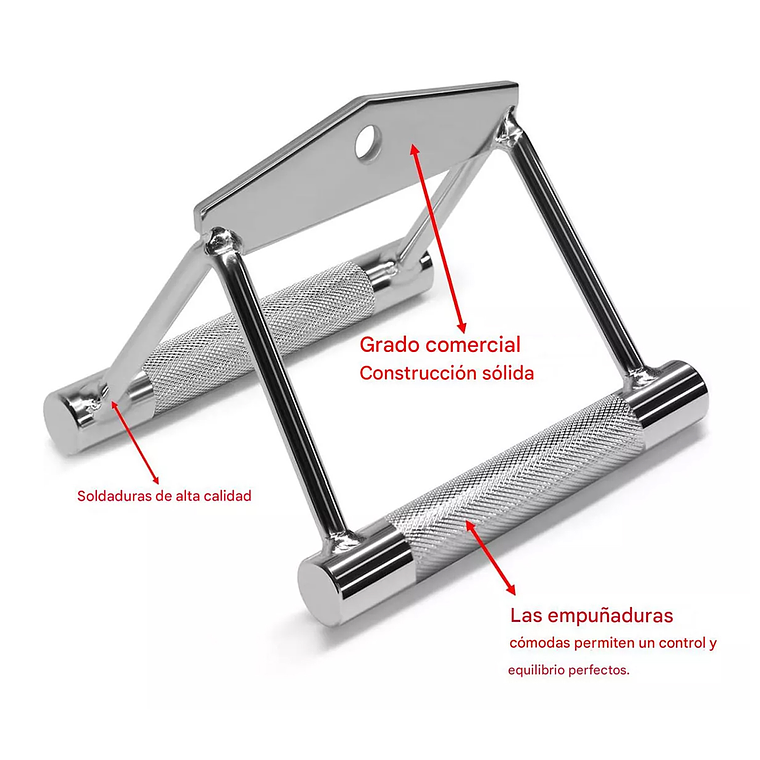 Agarre De Gym Polea Remo Triangulo Espalda Accesorio Polea 3