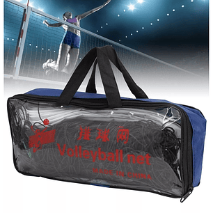 Red Malla De Voley 950cm X 100cm Borde Cubierto