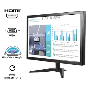 Monitor De Pc Para Oficina 20'' Hd Display 1600*900 Hdmi Vga