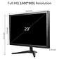 Monitor De Pc Para Oficina 20'' Hd Display 1600*900 Hdmi Vga - Miniatura 4