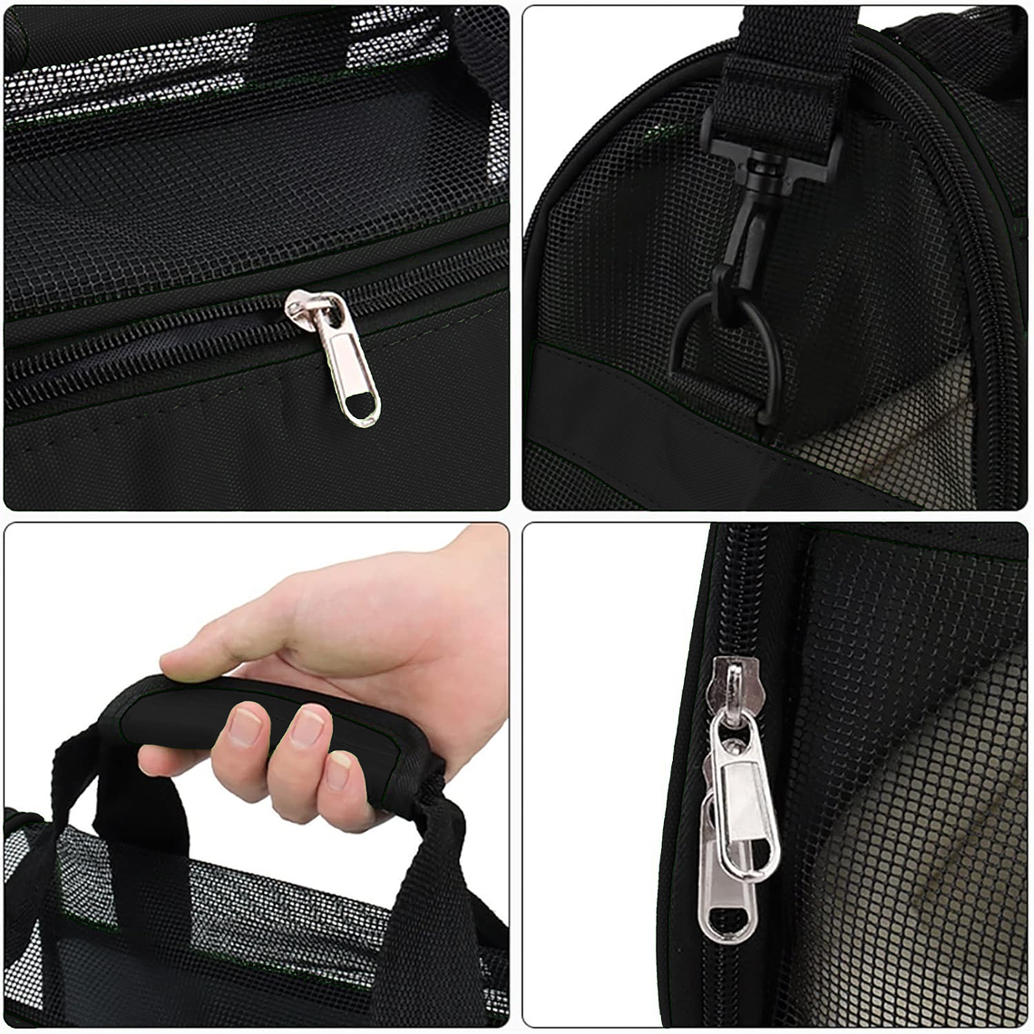 Bolso Transportador Respirable Para Mascotas Pequeñas 3