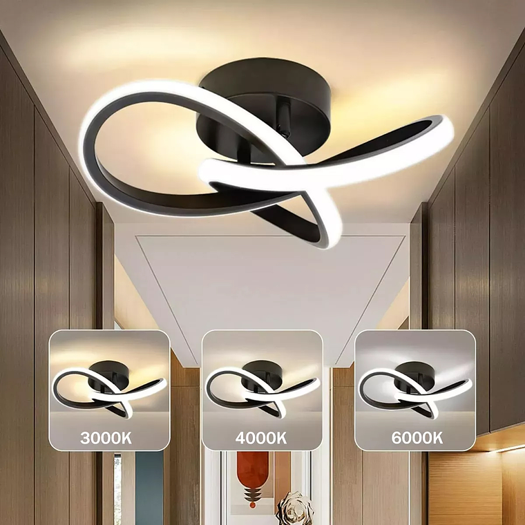 Lámpara De Techo Moderna Led Lámpara Regulable 3nudos 3