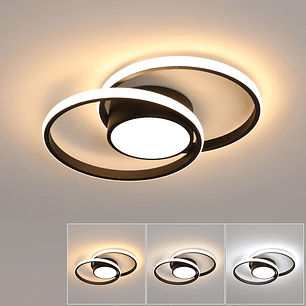Lámpara De Techo Moderna Led Lámpara Regulable 2 Redondos