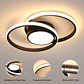 Lámpara De Techo Moderna Led Lámpara Regulable 2 Redondos - Miniatura 5