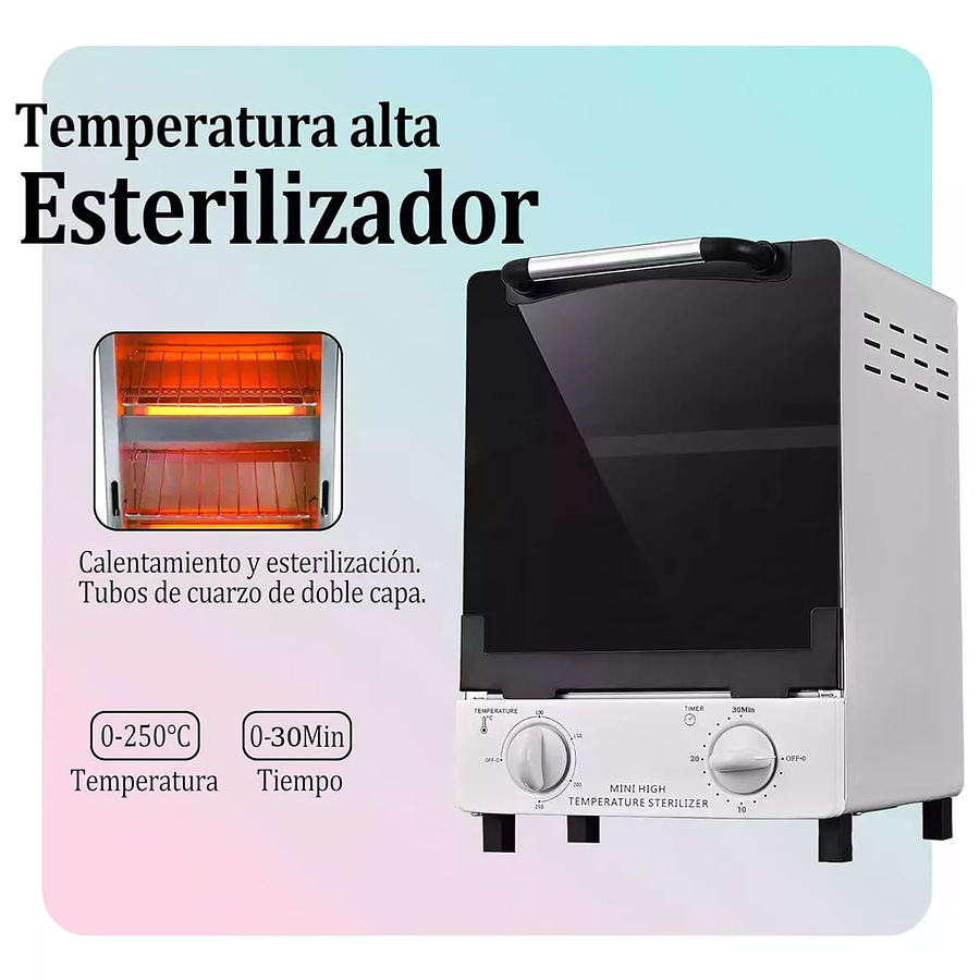 Esterilizador Alta Temperatura Para Herramientas De Spa 12L