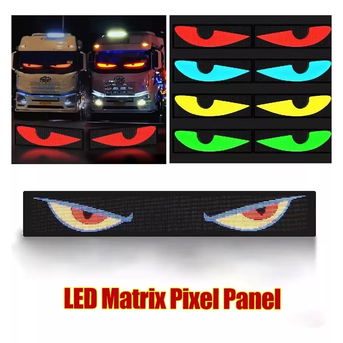 Letrero Led Matrix Flexible Rgb App Control Usb Auto 16x96 5