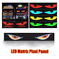 Letrero Led Matrix Flexible Rgb App Control Usb Auto 16x96 - Miniatura 5