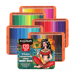 Set 120 Lapices Colore Arte Profesional Dibujo Caja Metálica