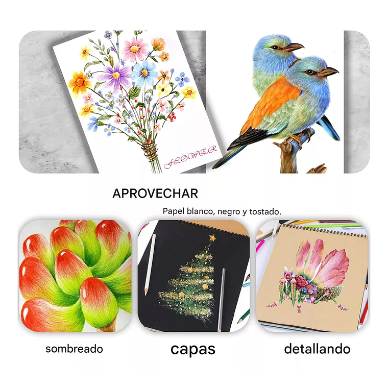 Set 120 Lapices Colore Arte Profesional Dibujo Caja Metálica 4