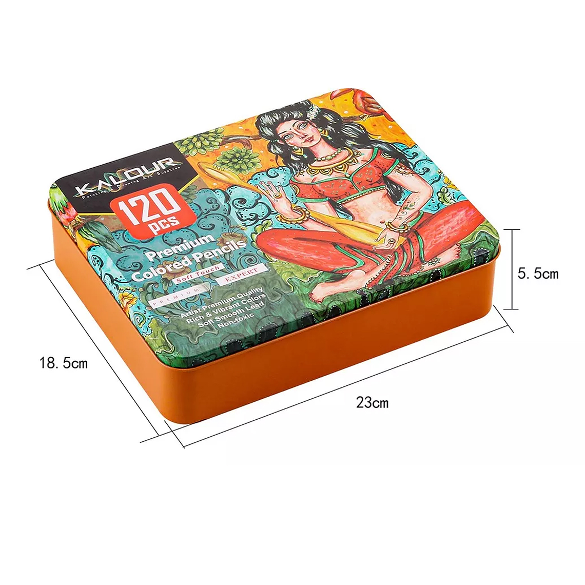 Set 120 Lapices Colore Arte Profesional Dibujo Caja Metálica 6