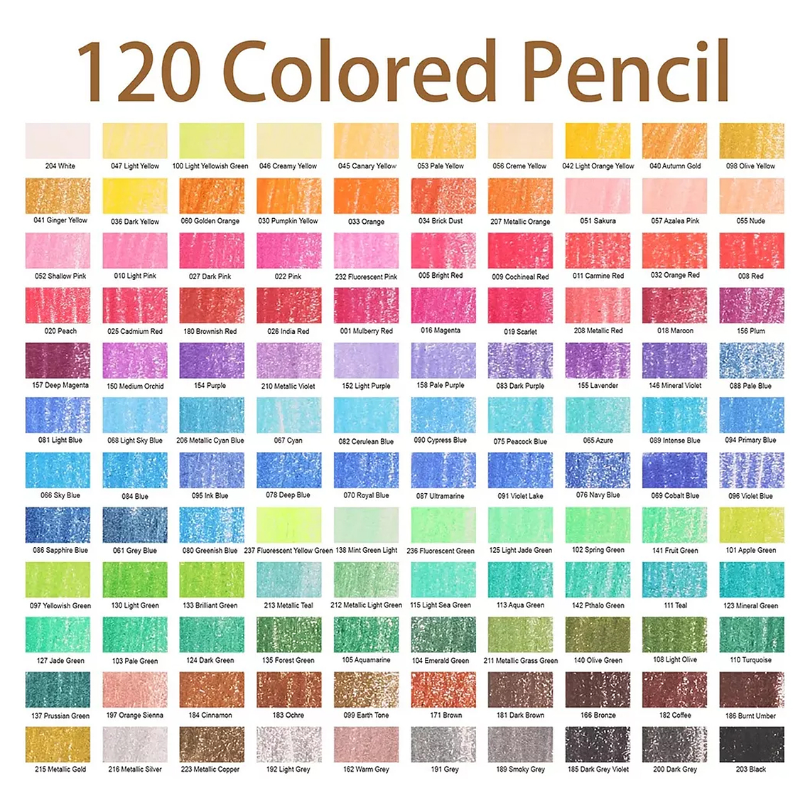 Set 120 Lapices Colore Arte Profesional Dibujo Caja Metálica 7