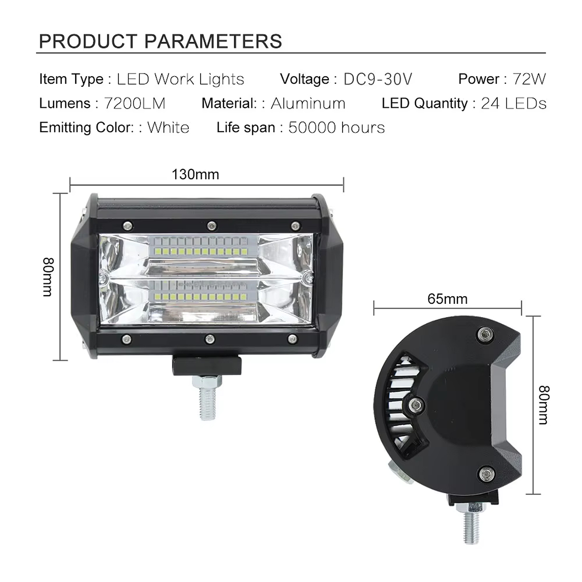 Foco Neblinero Led Cree 72w Expansión 5