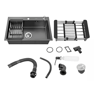 Lavaplatos Simple Empotrado Acero Inoxidable Bajo Cubierta