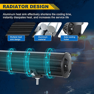 Barra Foco Neblinero Led 360w 26 PuLG Auto Camiones 120 Led