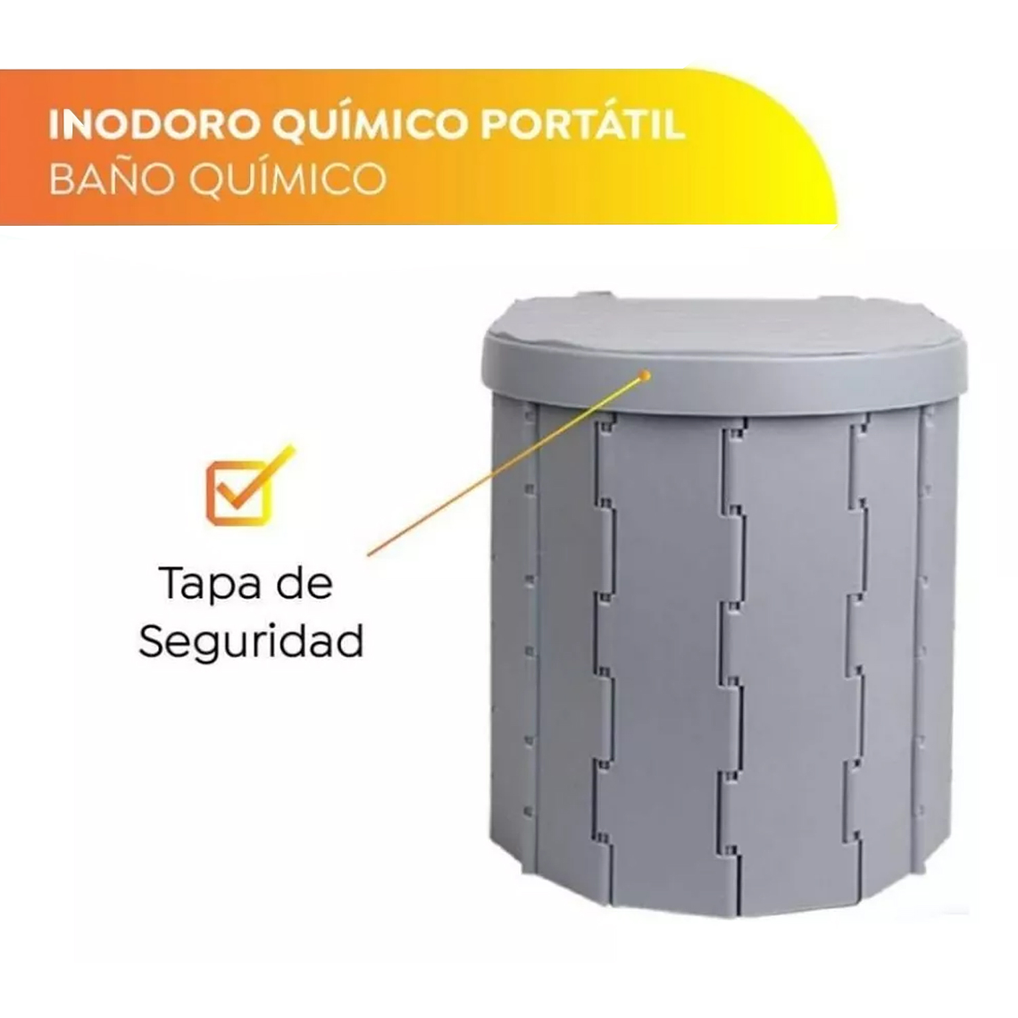 Inodoro Portátil Baño Plegable Para Camping 3