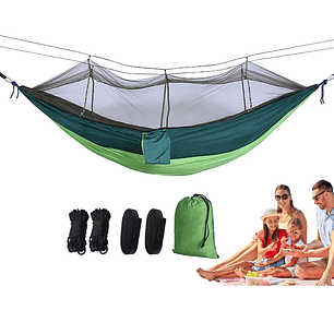 Hamaca Portátil Con Mosquitero Para Camping Aire Libre