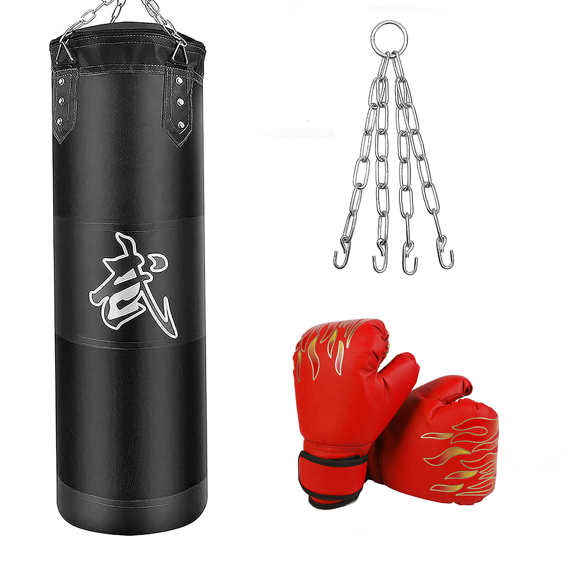 Saco De Boxeo Vacio Punching Ball Bag Box + Cadenas 1