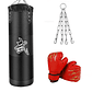 Saco De Boxeo Vacio Punching Ball Bag Box + Cadenas - Miniatura 1