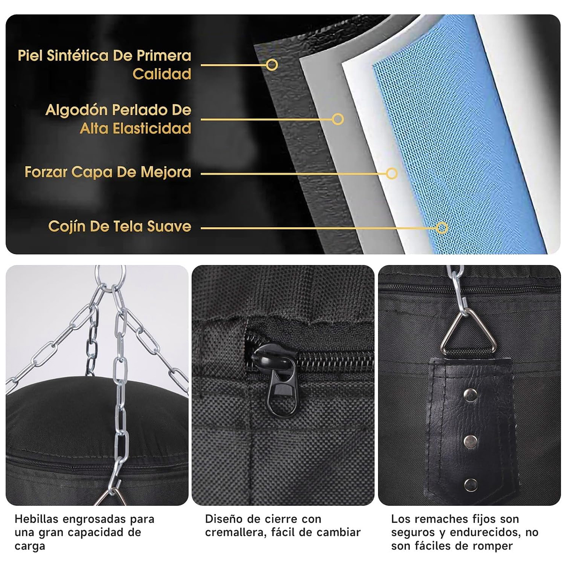 Saco De Boxeo Vacio Punching Ball Bag Box + Cadenas 3