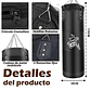 Saco De Boxeo Vacio Punching Ball Bag Box + Cadenas - Miniatura 5