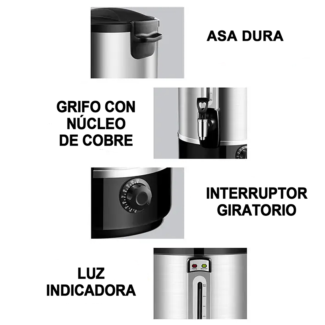 Hervidor Calentador De Agua Eléctrico De 20 Litros Termo 6