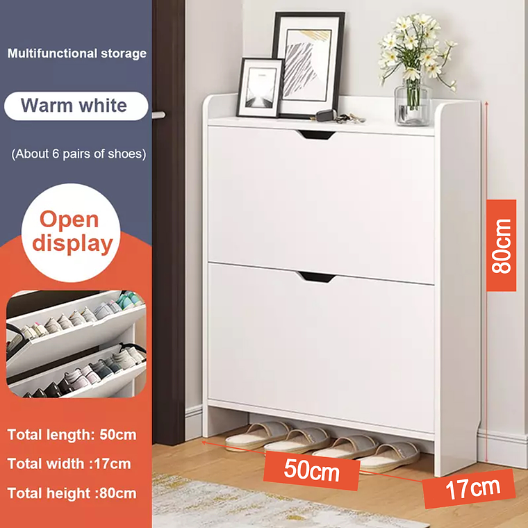 Zapatero Mueble Cajonera Organizador Para Zapatos 2 Niveles 5