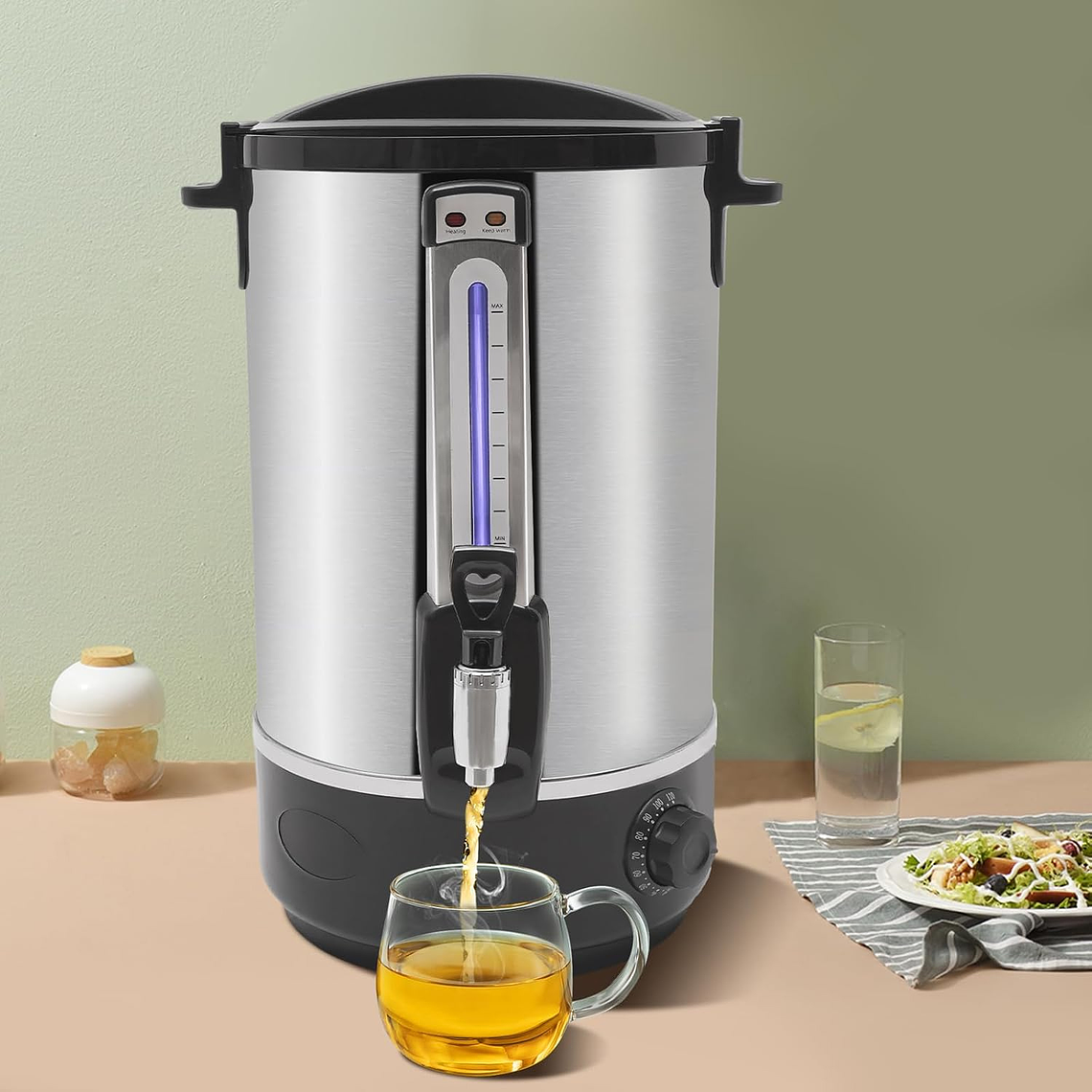 Hervidor Calentador De Agua Eléctrico De 10.5 Litros Termo 5