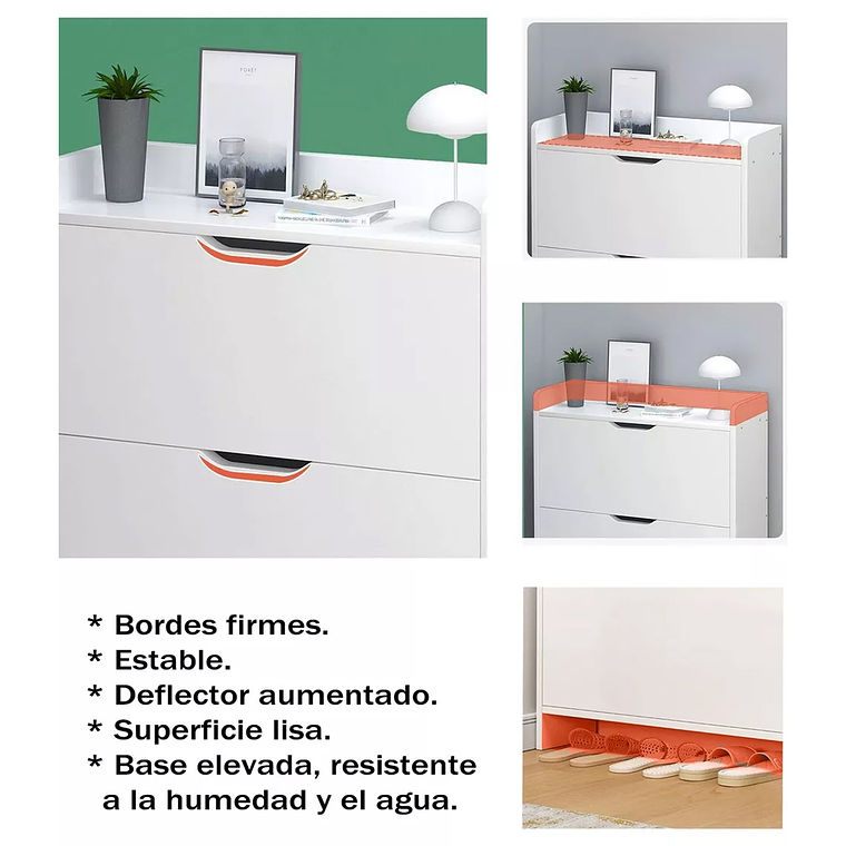 Organizador Mueble Zapatero Cajonera Para Zapatos 3 Niveles 2