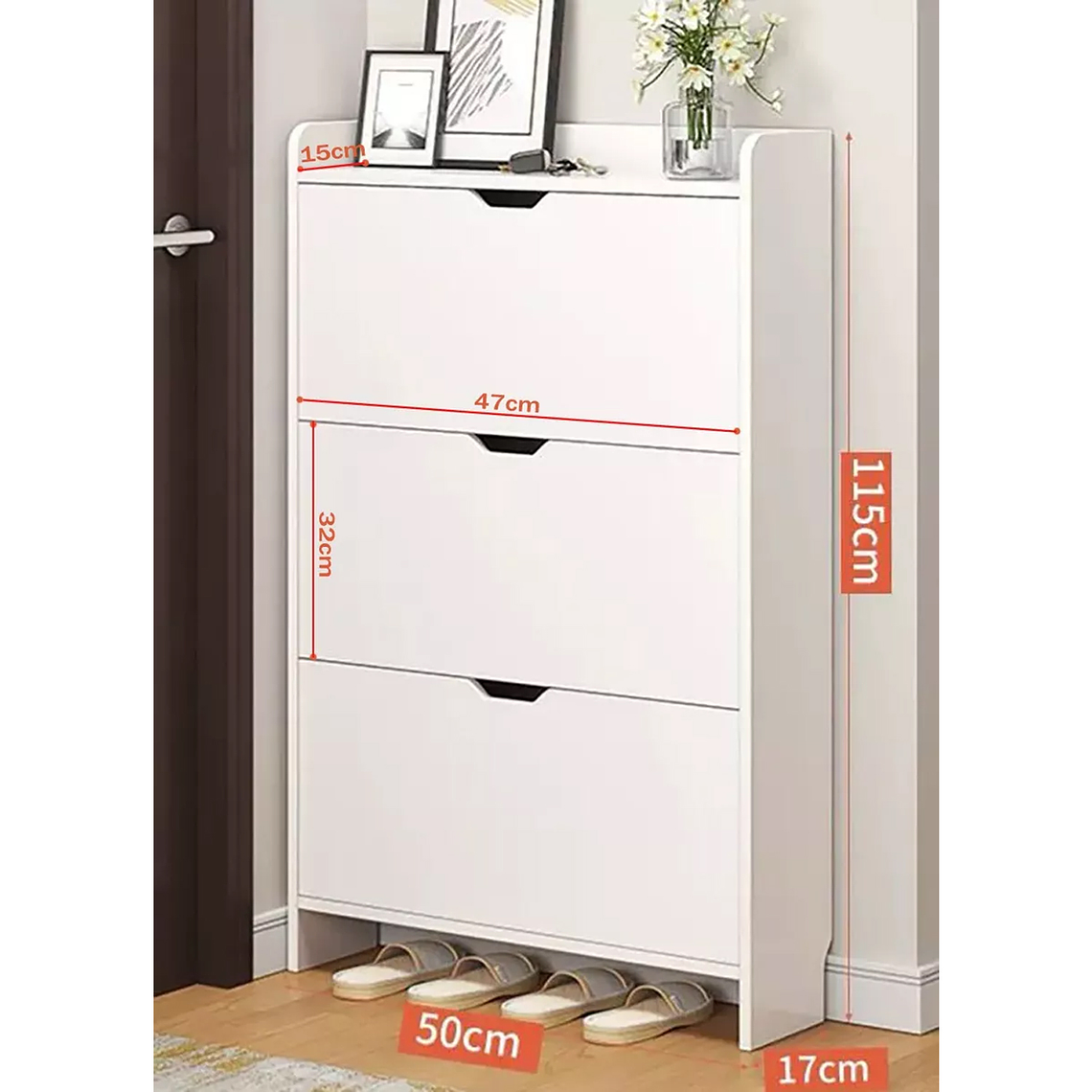 Organizador Mueble Zapatero Cajonera Para Zapatos 3 Niveles 5