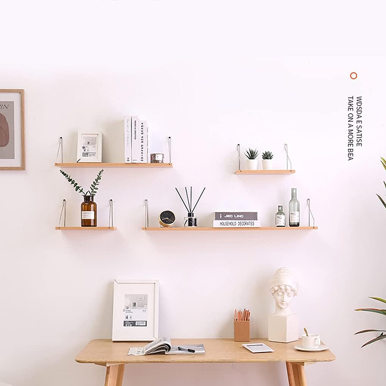 Estantes Flotantes De Pared Para Dormitorio Cocina Baño 4pcs 3