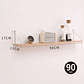 Estantes Flotantes De Pared Para Dormitorio Cocina Baño 4pcs - Miniatura 5