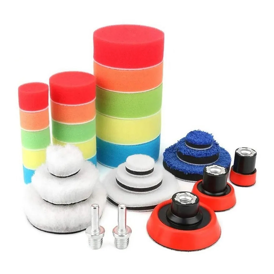 Kit De 29 Piezas Pulir Esponjas Almohadillas Para Auto 1